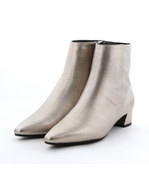 HIMIKO（ヒミコ）の「【HIMIKO】【撥水】ポインテッドトゥショートブーツ/651402（ブーツ・レディース・ゴールド/ブラック/ブラック系その他・22.0cm/23.0cm/24.0cm/25.5cm/22.5cm/23.5cm/24.5cm/25.0cm）」の21枚目の写真