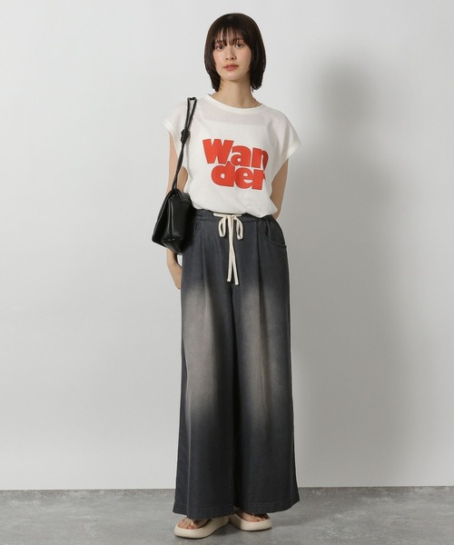 LAKOLE（ラコレ）の「【接触冷感】ドロストデニム / 572120（デニムパンツ・レディース・ブラック/インディゴブルー/ライトインディゴブルー・FREE）」の7枚目の写真