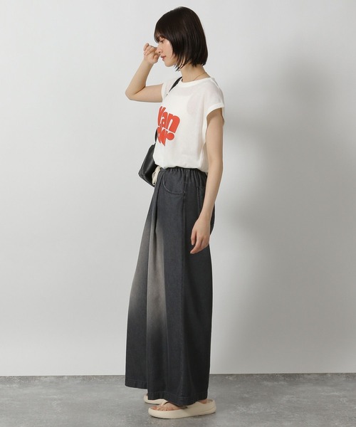 LAKOLE（ラコレ）の「【接触冷感】ドロストデニム / 572120（デニムパンツ・レディース・ブラック/インディゴブルー/ライトインディゴブルー・FREE）」の9枚目の写真