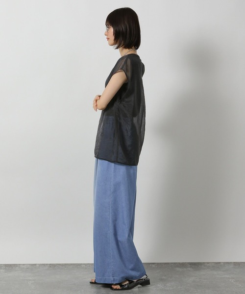 LAKOLE（ラコレ）の「【接触冷感】ドロストデニム / 572120（デニムパンツ・レディース・ブラック/インディゴブルー/ライトインディゴブルー・FREE）」の20枚目の写真