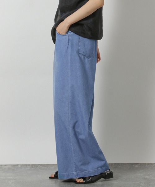 LAKOLE（ラコレ）の「【接触冷感】ドロストデニム / 572120（デニムパンツ・レディース・ブラック/インディゴブルー/ライトインディゴブルー・FREE）」の22枚目の写真