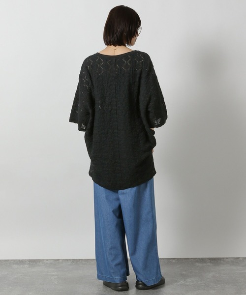 LAKOLE（ラコレ）の「【接触冷感】ドロストデニム / 572120（デニムパンツ・レディース・ブラック/インディゴブルー/ライトインディゴブルー・FREE）」の16枚目の写真