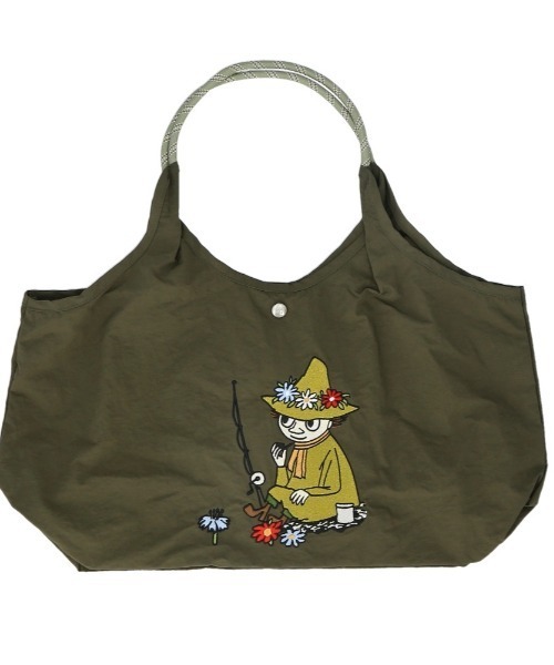 BACKYARD FAMILY（バックヤードファミリー）の「MOOMIN ムーミン エンブロイトート（トートバッグ・レディース・ベージュ/ネイビー/レッド/アッシュグレー/チャコールグレー/カーキ/グレー/ライトベージュ・FREE）」の9枚目の写真