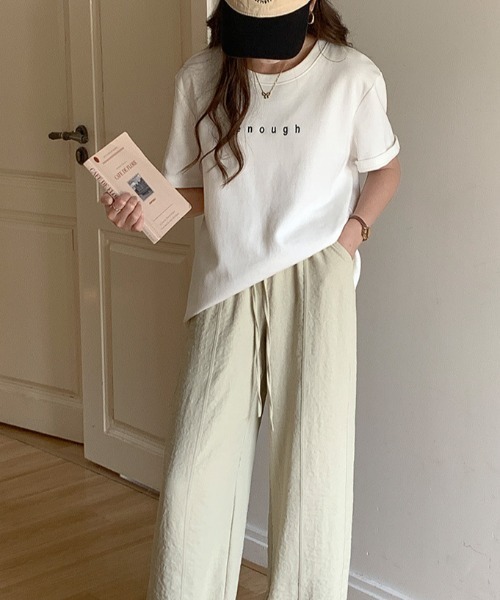 gossip!ロサンゼルス(ゴシップロサンゼルス)の「センターステッチ ドロストパンツ(その他パンツ・レディース・ライトブルー/ブラック/オフホワイト/ライトイエロー・S/M)」の11枚目の写真