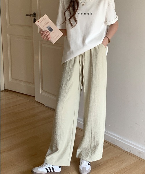 gossip!ロサンゼルス(ゴシップロサンゼルス)の「センターステッチ ドロストパンツ(その他パンツ・レディース・ライトブルー/ブラック/オフホワイト/ライトイエロー・S/M)」の16枚目の写真