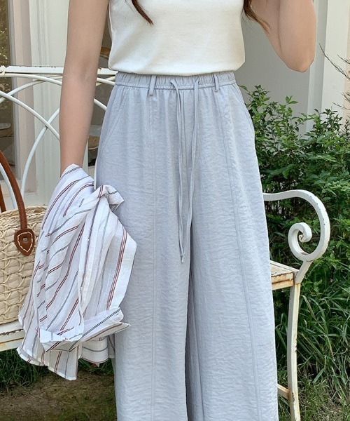 gossip!ロサンゼルス(ゴシップロサンゼルス)の「センターステッチ ドロストパンツ(その他パンツ・レディース・ライトブルー/ブラック/オフホワイト/ライトイエロー・S/M)」の17枚目の写真