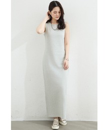 マキシ丈ワンピース ワンピース レディース 夏 春 ロング丈 ノースリーブ 無地 おしゃれ マキシワンピース クルーネック 涼しい 春夏 ゆったり 大きめ ブラック ダークグレー 黒 灰色