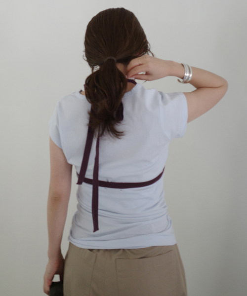 SLOBE IENA（スローブイエナ）の「《2枚セット》Plus by ONIT/オニット SLOBE別注 レイヤードセットTシャツ（Tシャツ/カットソー・レディース・ベージュ系その他/スカイブルー・FREE）」の16枚目の写真