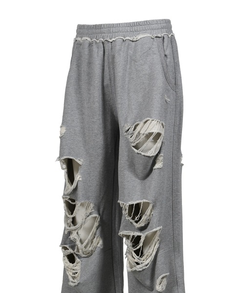 Jaded London（ジェイデッドロンドン）の「DISTRESSED MONSTER JOGGERS（スウェットパンツ・メンズ・グレー・LARGE）」の4枚目の写真