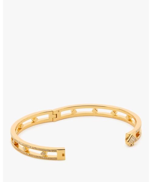 kate spade new york(ケイトスペード ニューヨーク)の「カット トゥ ザ チェイス パヴェ スペード ヒンジ バングル(バングル/リストバンド・レディース・ベージュ・ONESIZE)」の3枚目の写真
