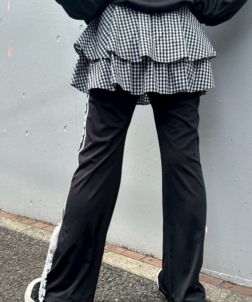 Candy Stripper（キャンディストリッパー）の「GINGHAM CHECK SKIRT LAYERED パンツ（その他パンツ・レディース・レッド/ピンク/ブラック・FREE）」の10枚目の写真