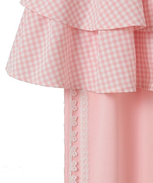 Candy Stripper（キャンディストリッパー）の「GINGHAM CHECK SKIRT LAYERED パンツ（その他パンツ・レディース・レッド/ピンク/ブラック・FREE）」の17枚目の写真