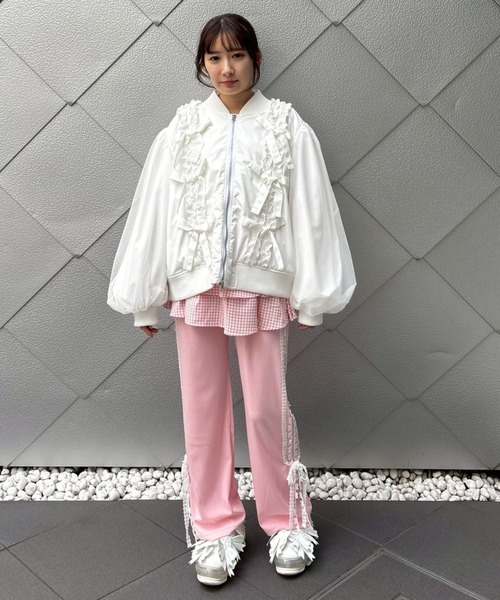 Candy Stripper(キャンディストリッパー)の「GINGHAM CHECK SKIRT LAYERED パンツ(その他パンツ・レディース・レッド/ピンク/ブラック・FREE)」の20枚目の写真