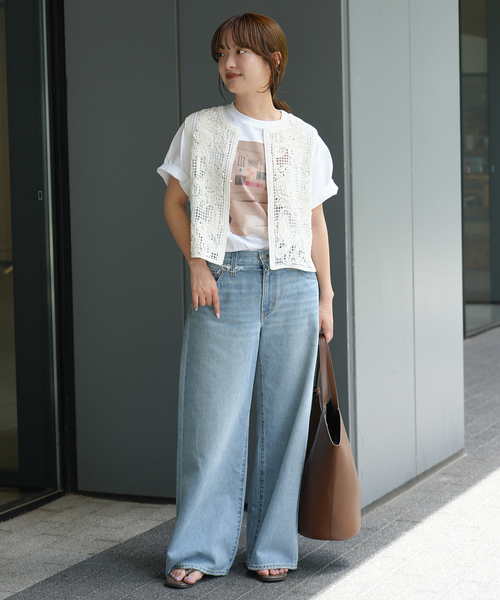 +81BRANCA(ハチイチブランカ)の「+81BRANCA/ハチイチブランカ レースベスト(ベスト・レディース・ホワイト/ブラック・FREE)」の15枚目の写真