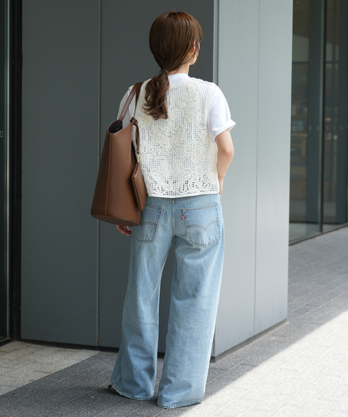 +81BRANCA(ハチイチブランカ)の「+81BRANCA/ハチイチブランカ レースベスト(ベスト・レディース・ホワイト/ブラック・FREE)」の18枚目の写真