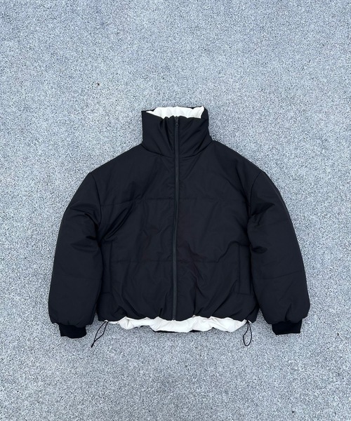 セール】2WAYナイロンテックリバーシブル中綿ブルゾン（ダウン