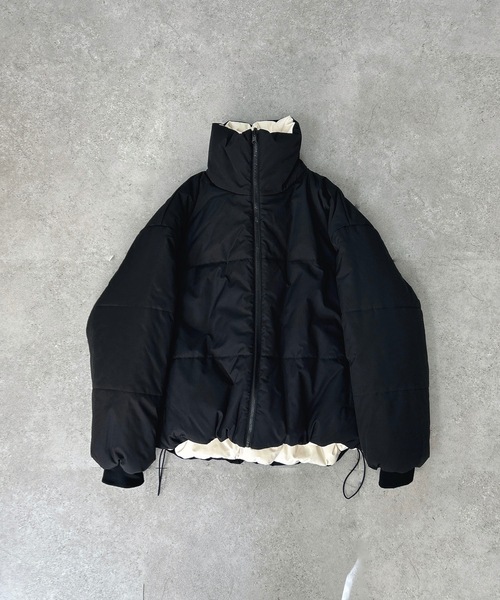 セール】2WAYナイロンテックリバーシブル中綿ブルゾン（ダウン