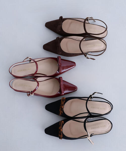 NATURAL BEAUTY BASIC（ナチュラルビューティーベーシック）の「◇【Oggi掲載】2wayバッグバンドサンダル（サンダル・レディース・ブラック/ワイン/ダークブラウン・MEDIUM/LARGE）」の4枚目の写真