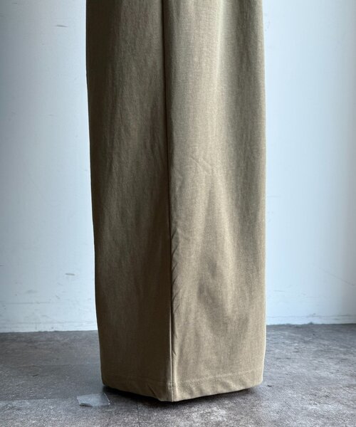 DouDou（ドゥドゥ）の「ビンテージ風タックワイドドロストパンツ（その他パンツ・レディース・チャコールグレー/ベージュ・FREE/TM）」の9枚目の写真