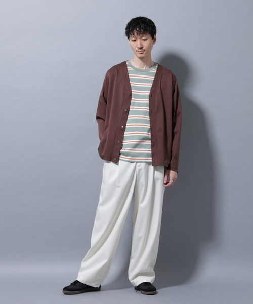 NANO universe（ナノユニバース）の「アンチスメルカーディガン 長袖（カーディガン/ボレロ・メンズ・チャコール/レンガ/ブラック・S/M/L/XL）」の8枚目の写真