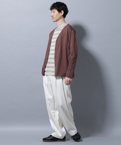 NANO universe（ナノユニバース）の「アンチスメルカーディガン 長袖（カーディガン/ボレロ・メンズ・チャコール/レンガ/ブラック・S/M/L/XL）」の9枚目の写真