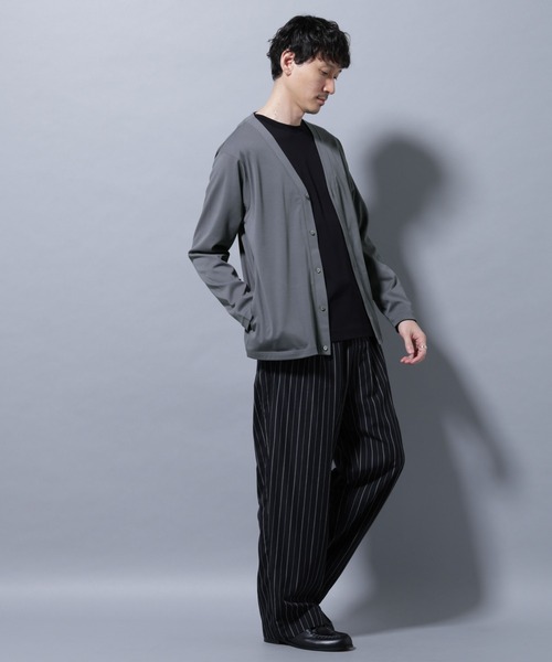 NANO universe（ナノユニバース）の「アンチスメルカーディガン 長袖（カーディガン/ボレロ・メンズ・チャコール/レンガ/ブラック・S/M/L/XL）」の15枚目の写真