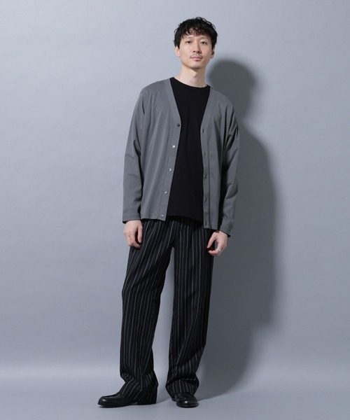 NANO universe（ナノユニバース）の「アンチスメルカーディガン 長袖（カーディガン/ボレロ・メンズ・チャコール/レンガ/ブラック・S/M/L/XL）」の13枚目の写真