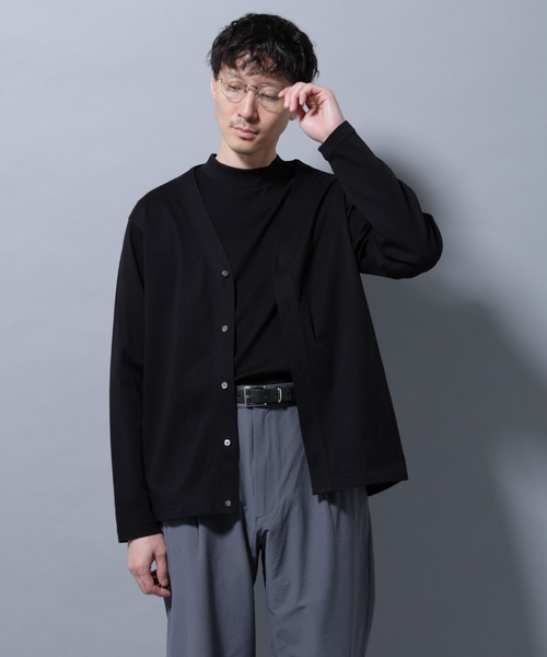 NANO universe（ナノユニバース）の「アンチスメルカーディガン 長袖（カーディガン/ボレロ・メンズ・チャコール/レンガ/ブラック・S/M/L/XL）」の18枚目の写真