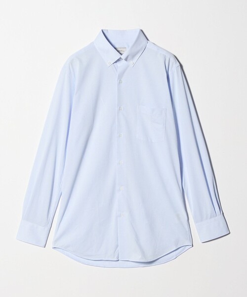 green label relaxing（グリーンレーベルリラクシング）の「ドット ジャージー ボタンダウン ドレスシャツ -ストレッチ・イージーアイロン・吸水速乾・抗菌-（ビジネスシャツ・メンズ・ライトブルー/ライラック/ネイビー・XL/S/L/M）」の14枚目の写真