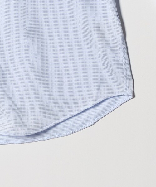 green label relaxing（グリーンレーベルリラクシング）の「ドット ジャージー ボタンダウン ドレスシャツ -ストレッチ・イージーアイロン・吸水速乾・抗菌-（ビジネスシャツ・メンズ・ライトブルー/ライラック/ネイビー・XL/S/L/M）」の18枚目の写真