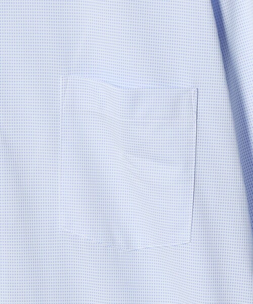 green label relaxing（グリーンレーベルリラクシング）の「ドット ジャージー ボタンダウン ドレスシャツ -ストレッチ・イージーアイロン・吸水速乾・抗菌-（ビジネスシャツ・メンズ・ライトブルー/ライラック/ネイビー・XL/S/L/M）」の19枚目の写真