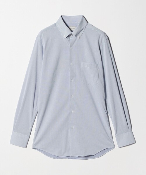 green label relaxing（グリーンレーベルリラクシング）の「ドット ジャージー ボタンダウン ドレスシャツ -ストレッチ・イージーアイロン・吸水速乾・抗菌-（ビジネスシャツ・メンズ・ライトブルー/ライラック/ネイビー・XL/S/L/M）」の22枚目の写真