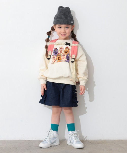 Ocean&Ground（オーシャン&グラウンド）の「ﾏｽｺｯﾄｷｬﾗﾌﾟﾘﾝﾄｽｳｪｯﾄ（スウェット・キッズ・ブラック/オレンジ/オフホワイト・110/100/90/80/140/130/120）」の17枚目の写真