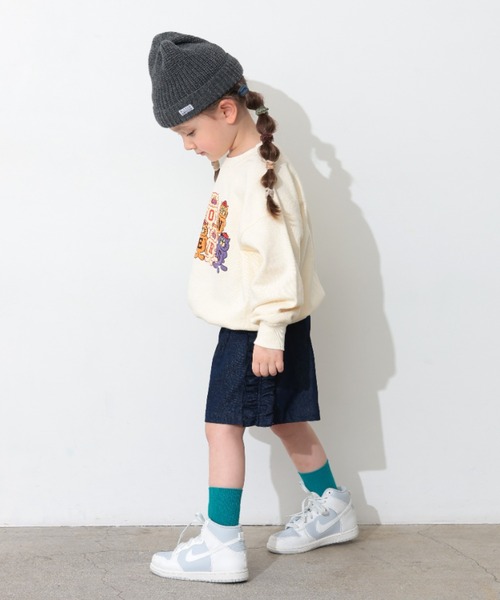 Ocean&Ground（オーシャン&グラウンド）の「ﾏｽｺｯﾄｷｬﾗﾌﾟﾘﾝﾄｽｳｪｯﾄ（スウェット・キッズ・ブラック/オレンジ/オフホワイト・110/100/90/80/140/130/120）」の6枚目の写真