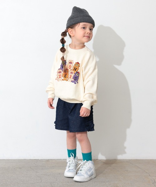 Ocean&Ground（オーシャン&グラウンド）の「ﾏｽｺｯﾄｷｬﾗﾌﾟﾘﾝﾄｽｳｪｯﾄ（スウェット・キッズ・ブラック/オレンジ/オフホワイト・110/100/90/80/140/130/120）」の16枚目の写真
