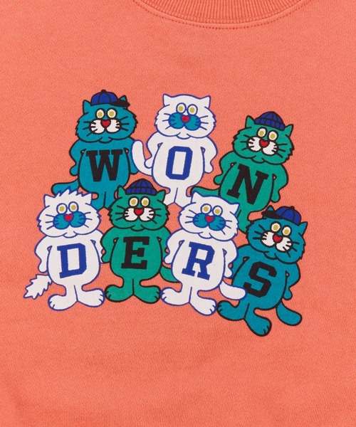 Ocean&Ground（オーシャン&グラウンド）の「ﾏｽｺｯﾄｷｬﾗﾌﾟﾘﾝﾄｽｳｪｯﾄ（スウェット・キッズ・ブラック/オレンジ/オフホワイト・110/100/90/80/140/130/120）」の14枚目の写真