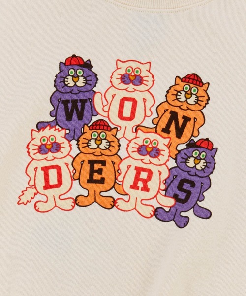 Ocean&Ground（オーシャン&グラウンド）の「ﾏｽｺｯﾄｷｬﾗﾌﾟﾘﾝﾄｽｳｪｯﾄ（スウェット・キッズ・ブラック/オレンジ/オフホワイト・110/100/90/80/140/130/120）」の15枚目の写真