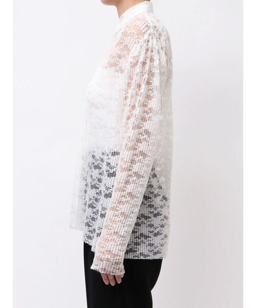 ELENDEEK(エレンディーク)の「プリーツレースシャツ(シャツ/ブラウス・レディース・グリーン/オフホワイト・FREE)」の16枚目の写真