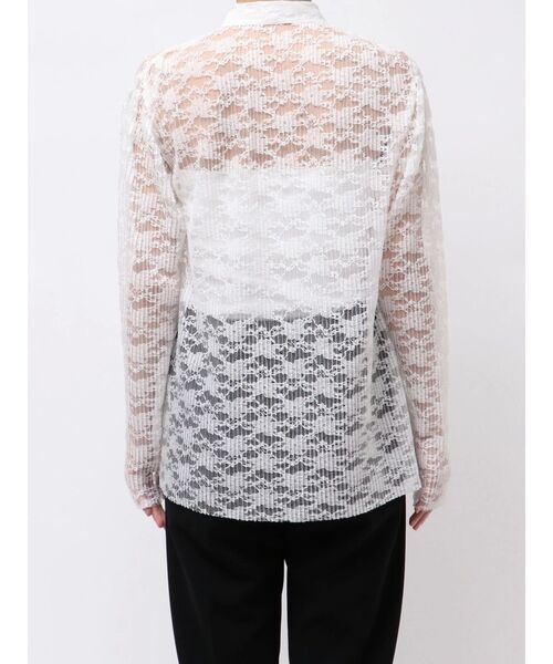 ELENDEEK(エレンディーク)の「プリーツレースシャツ(シャツ/ブラウス・レディース・グリーン/オフホワイト・FREE)」の17枚目の写真