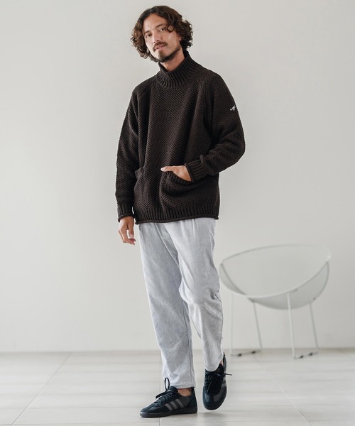 CALL&RESPONSE(コールアンドレスポンス)の「mp13890-タックパンツ-ビンテージベロア(その他パンツ・メンズ・ブラック/グレー・2/4)」の7枚目の写真