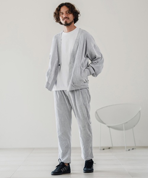 CALL&RESPONSE(コールアンドレスポンス)の「mp13890-タックパンツ-ビンテージベロア(その他パンツ・メンズ・ブラック/グレー・2/4)」の9枚目の写真