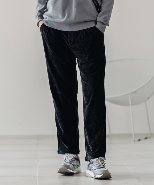 CALL&RESPONSE(コールアンドレスポンス)の「mp13890-タックパンツ-ビンテージベロア(その他パンツ・メンズ・ブラック/グレー・2/4)」の12枚目の写真