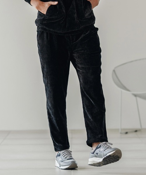 CALL&RESPONSE(コールアンドレスポンス)の「mp13890-タックパンツ-ビンテージベロア(その他パンツ・メンズ・ブラック/グレー・2/4)」の14枚目の写真