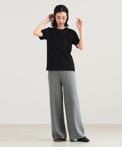 Demi-Luxe BEAMS（デミルクス ビームス）の「AK+1 / 天竺 Tシャツ（Tシャツ/カットソー・レディース・ブラック/グレー系その他/ホワイト・ONE SIZE）」の16枚目の写真