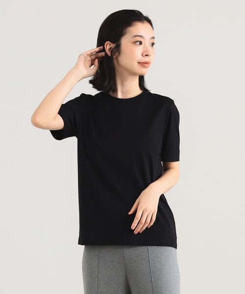 Demi-Luxe BEAMS（デミルクス ビームス）の「AK+1 / 天竺 Tシャツ（Tシャツ/カットソー・レディース・ブラック/グレー系その他/ホワイト・ONE SIZE）」の18枚目の写真
