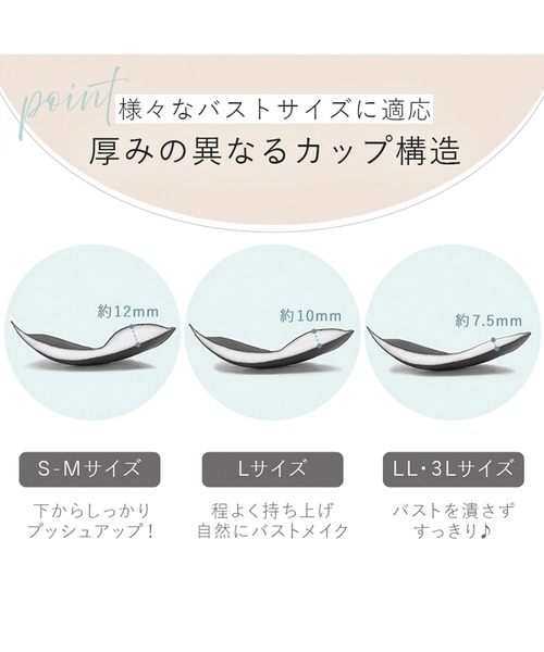 BRADELIS NEWYORK(ブラデリスニューヨーク)の「LiftMeUpブラ ブラデリス ノンワイヤー 補整 補正下着 ブラレット(ブラジャー・レディース・ブラック/レッドパープル/ライトグレー・3L/LL/L/M/S)」の21枚目の写真