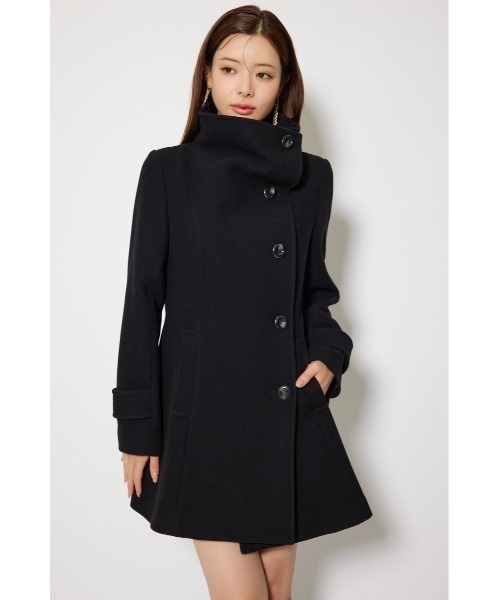 2025AW】25オーバーネックシンデレララインミニコート 秋服