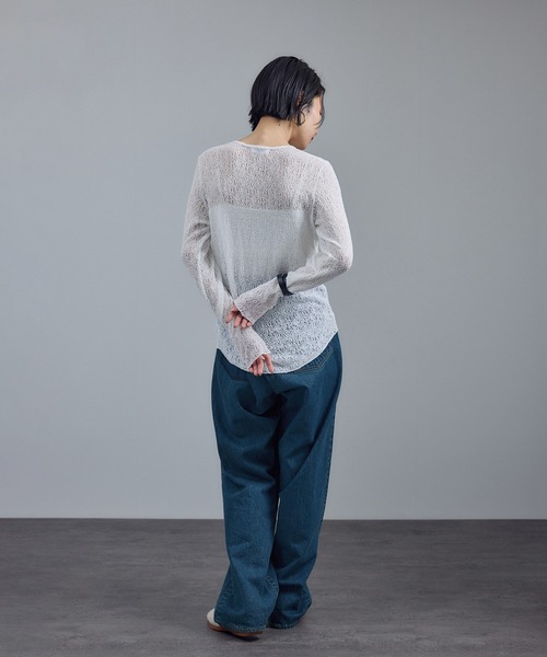 KURO（クロ）の「【KURO for SALON（クロ）】別注クロスデニムパンツ（デニムパンツ・レディース・ブルー系その他4・25/26/27/28/29）」の13枚目の写真