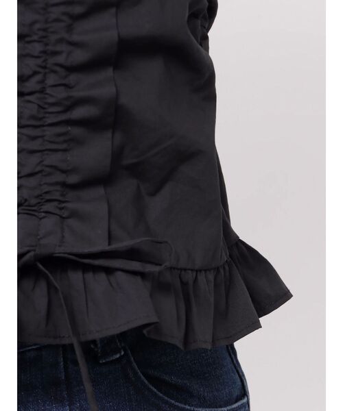 CALNAMUR（カルナムール）の「フェイクレイヤードビスチェ（Tシャツ/カットソー・レディース・ブラック/ホワイト・FREE）」の8枚目の写真