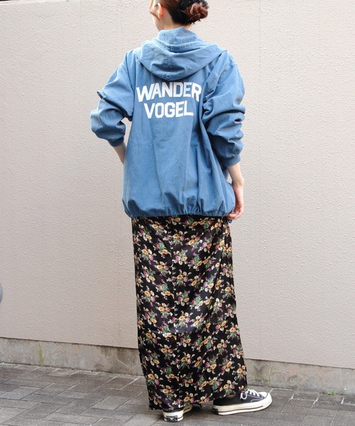 THE SHINZONE（ザ　シンゾーン）の「THE SHINZONE/シンゾーン　フラワーブーケプリントサテンスカート　FLOWER BOUQUET PRINTED SATIN SKIRT　25AMSSK01（スカート・レディース・ブラック/レッド・36）」の9枚目の写真